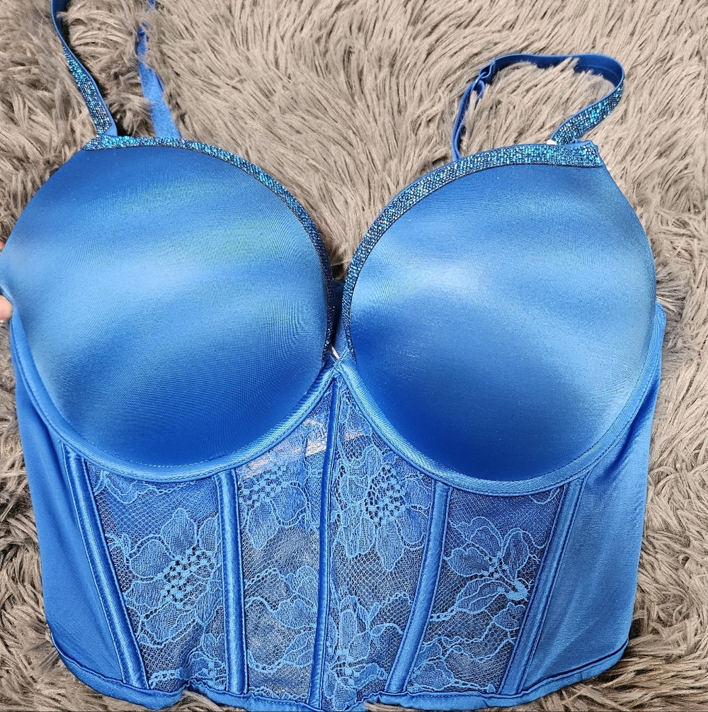 Victoria's Secret Bombshell Push Up Bra Lace Bustier - 36D